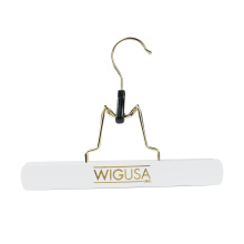 Hair Extension Holder White Wig Hanger Storage Bags Wig Carrier with Wooden Hanger Gold Hook Wood Clamp Pants Skirt Hair Hanger